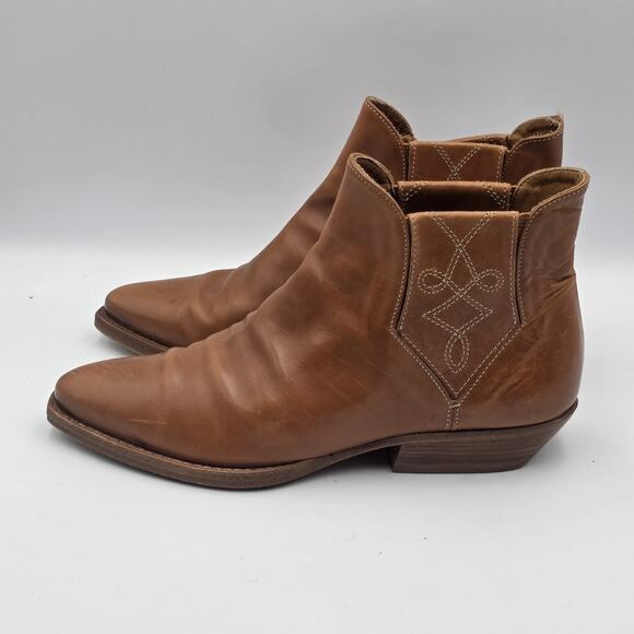 Vintage Joan and David Booties Western Size 6 - Picture 3 of 7